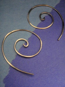 14KGF spiral eearrings